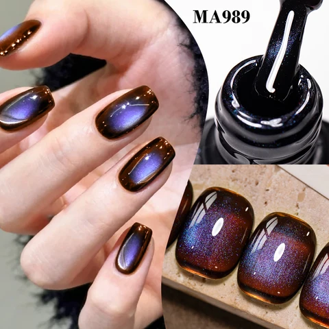 MEET ACROSS Магнитный гель-лак темно-красный 7 мл