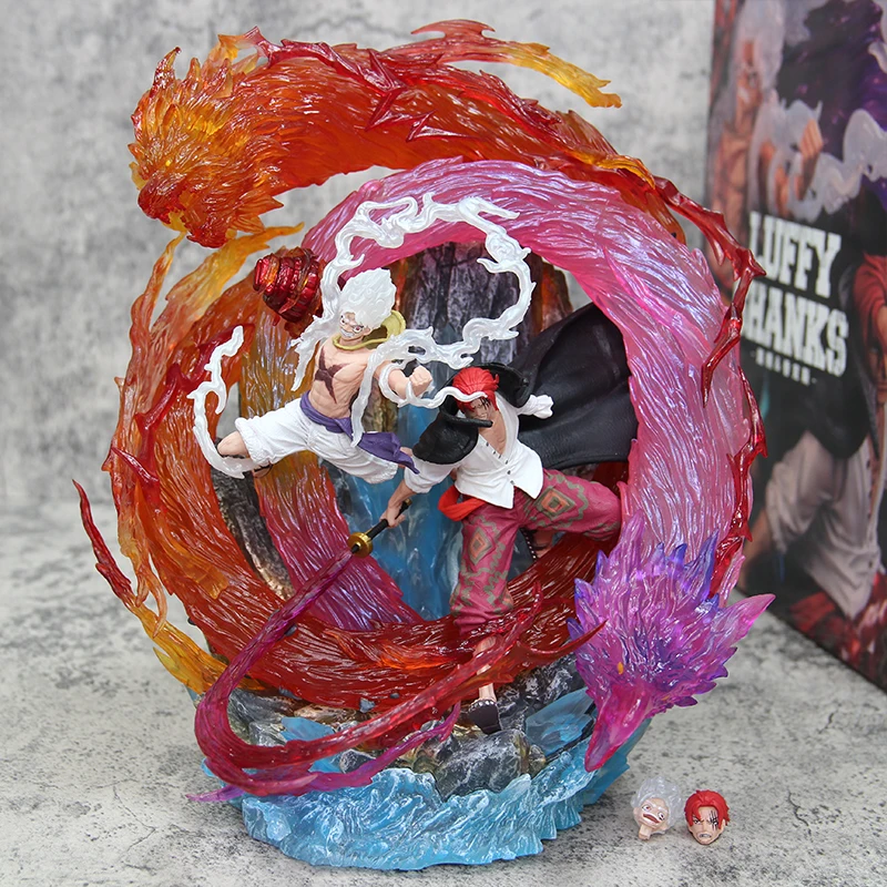 26 см аниме One Piece Gk Akakami No Shankusu And Luffy фигурки шунков Ника Луффи Red Power Фигурки ПВХ