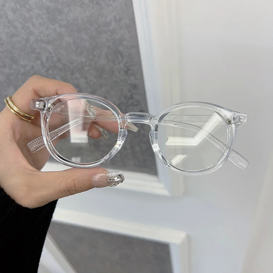 Модные модные круглые оправы для очков женщин и мужчин прозрачные брендовые
