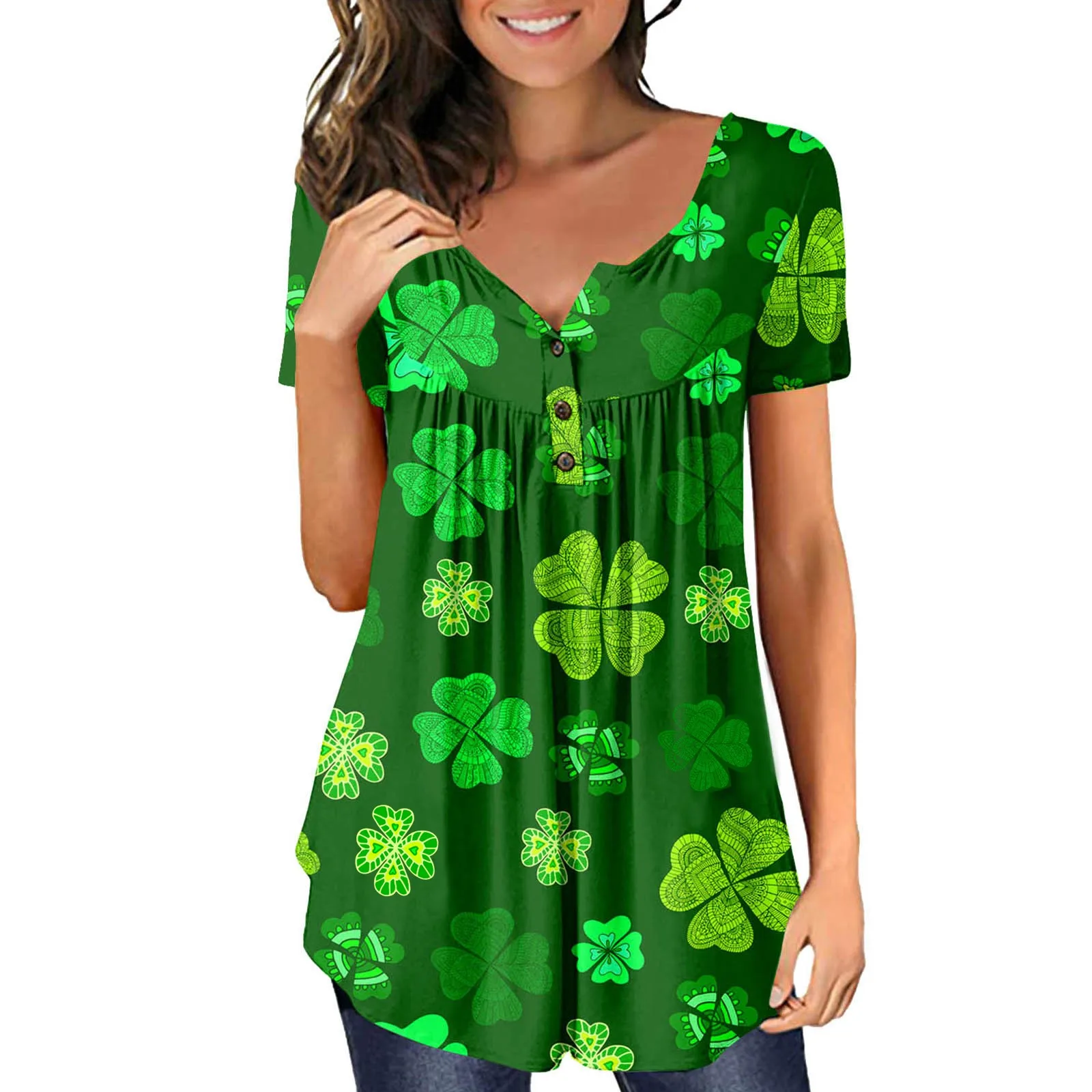 

Женская футболка с коротким рукавом и цветочным принтом, из полиэстера