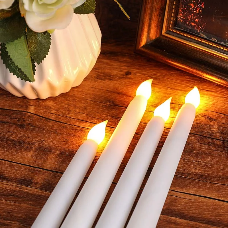 

1pcs LED Candles Lamp Flameless Battery Powered Pointed Candle Light For Christmas Wedding Home Party Decoration Lighting Warm