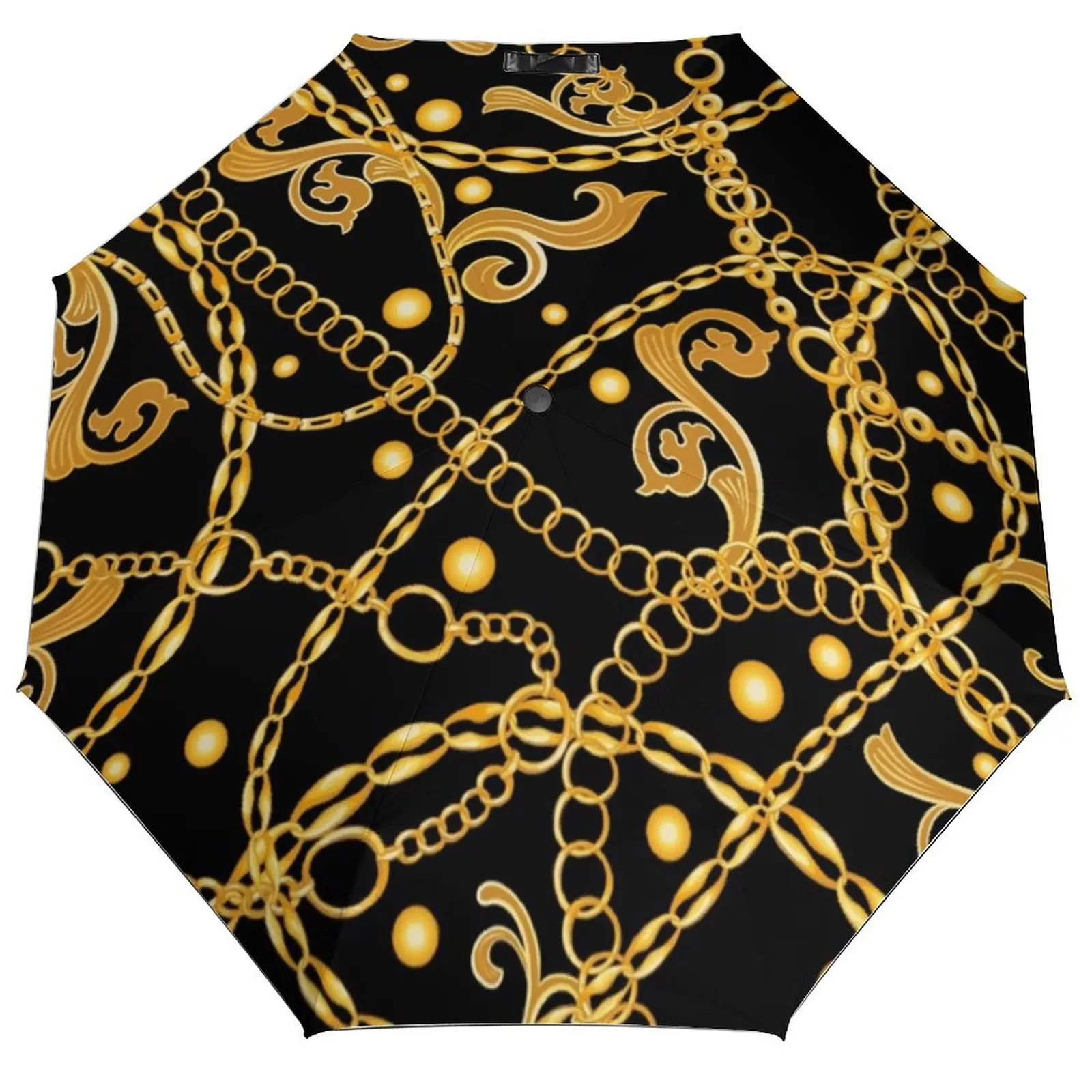 Зонт с золотыми цепочками в стиле ретро креативный Водонепроницаемый