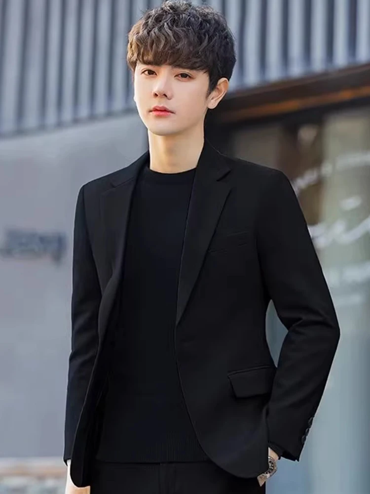 Мужской весенне-осенний 2024 новый модный брендовый корейский облегающий