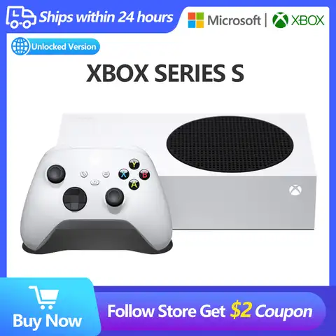 Игровые консоли Microsoft Xbox Series S, разблокированная версия, беспроводной контроллер Xbox, консоль 512G, игры 120 FPS