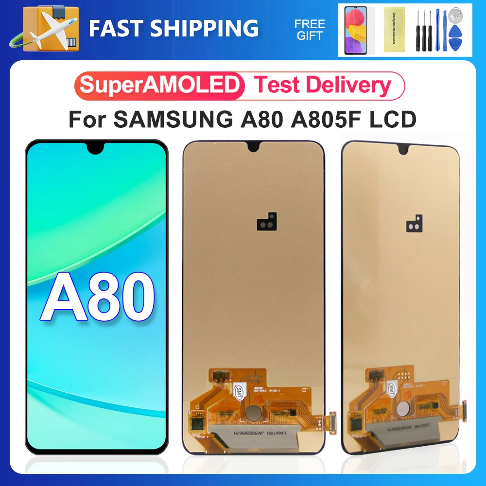 

ЖК-дисплей A80 OLED 100% для Samsung Galaxy A80 A805F