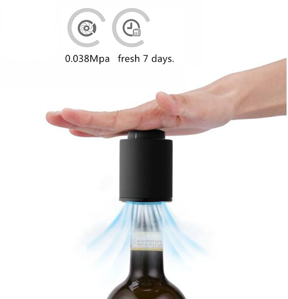 

Пластиковая вакуумная пробка для винных бутылок, герметичная вакуумная Запоминающая пробка для вина, электрическая пробка, штопор для вина