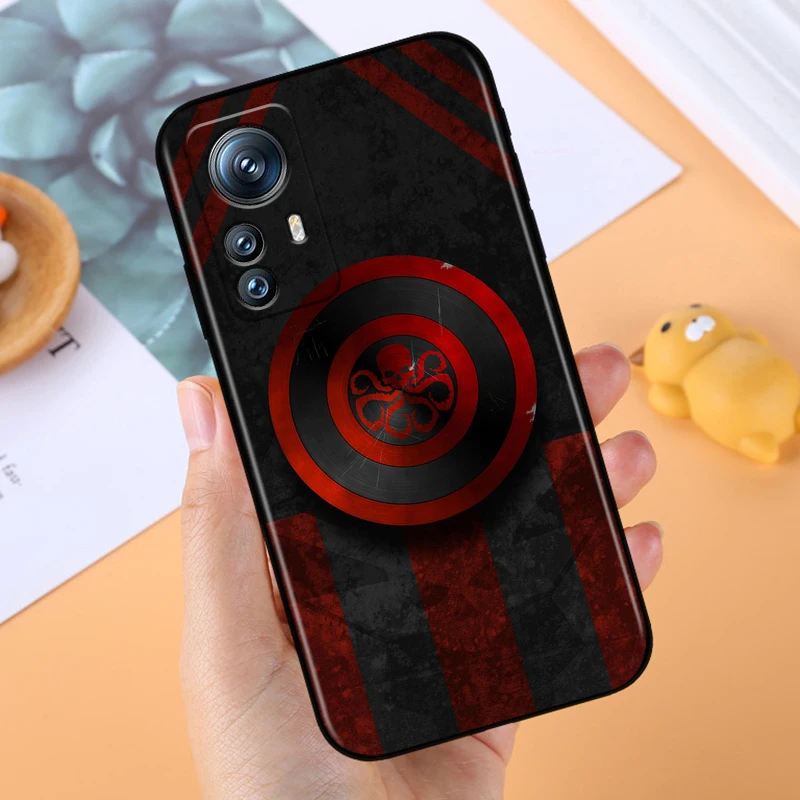 Чехол для телефона с рисунком Marvel Captain America Xiaomi Mi 14 13T 13 12T 12 11T 11i 11 10T 10 Pro Lite