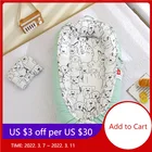 Вязаное детское гнездо, портативная Съемная люлька для новорожденных, Дышащий моющийся шезлонг для путешествий, Аксессуары для младенцев