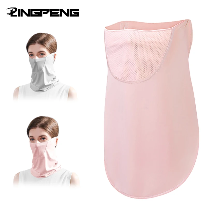 

UV Face Mask Sun Protective Neck Gaiter with Ear Loops Stretchy Bandana Face Cover Scarf for Men's Women's Summer Outdoor