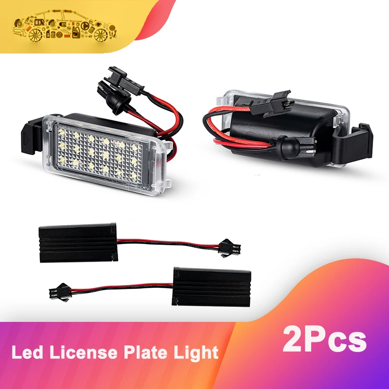 

2Pcs For 2010-2013 Chevrolet Camaro LED Rear Bumper LICENSE PLATE LAMPS w/ HARNESS NEW OEM# 23383325,92212896