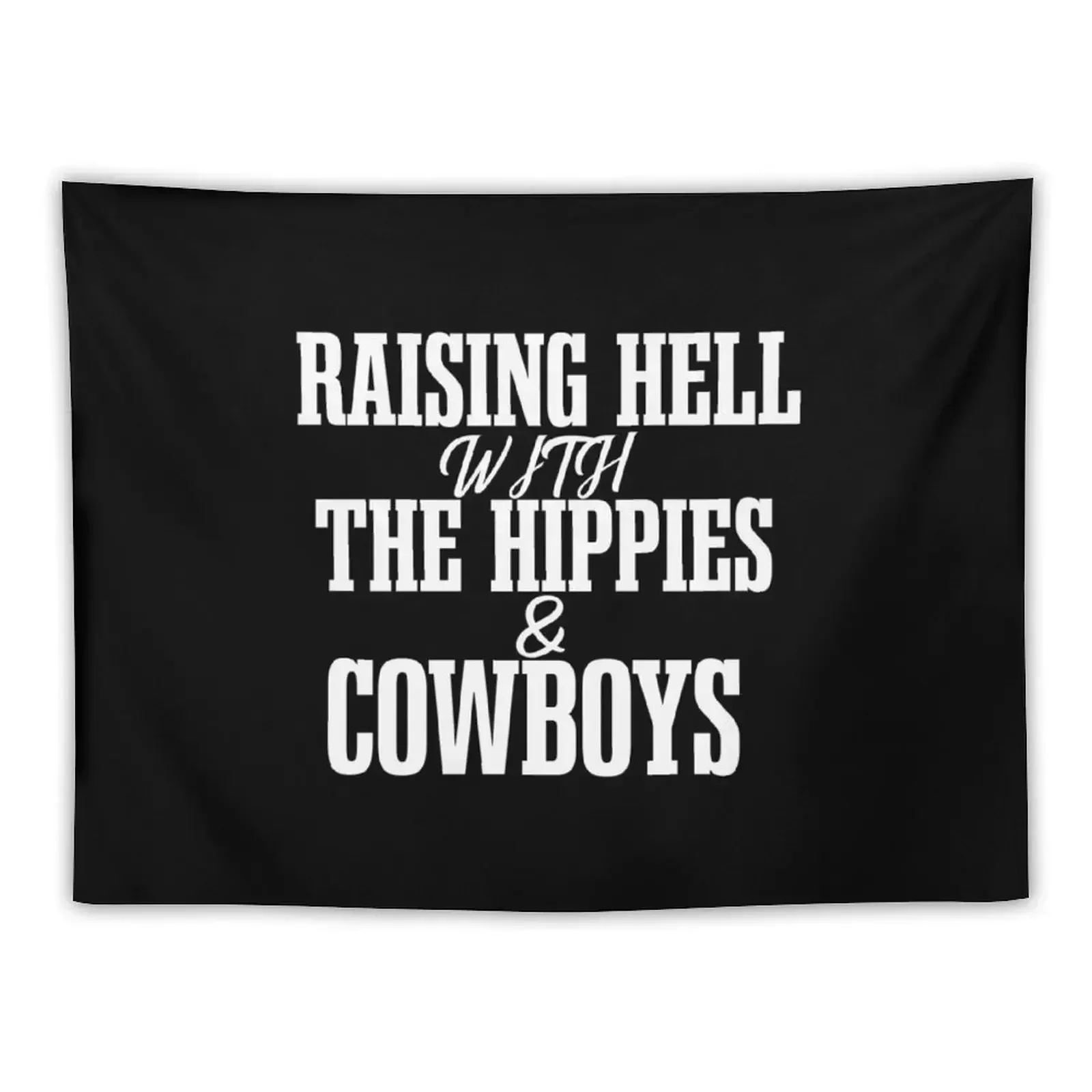 Raising Hell With the Hippies and Cowboys SHIRT Коди Джинкс тур Гобелен Декоративные картины Аниме