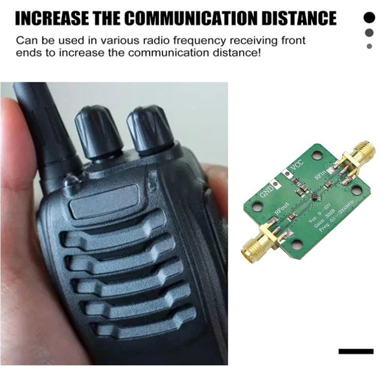 LNA 0 1-2000 МГц 32 дБ радиоусилитель 9-12 в 27 ма низкий уровень шума Используется для