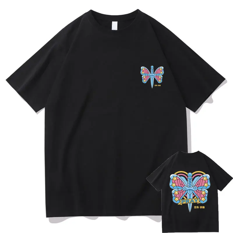 

Anime JoJo Bizarre Adventure Stone Ocean T-shirt Jolyne Cujoh Dagger Butterfly Tattoo Tshirt Men Women Merch Y2k Unisex T Shirt
