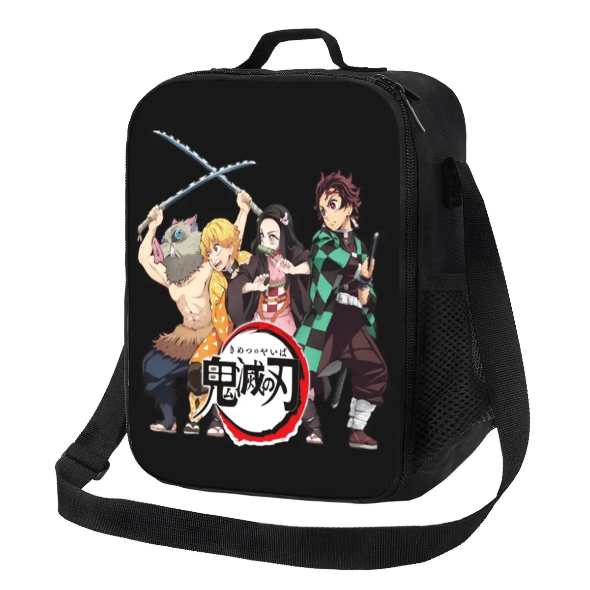 

Demon Slayer Inosuke Zenitsu Nezuko Tanjiro Lunch Bag Kimetsu Yaiba Food Cooler Bag Fashion Reusable Clutch Travel Thermal Bag