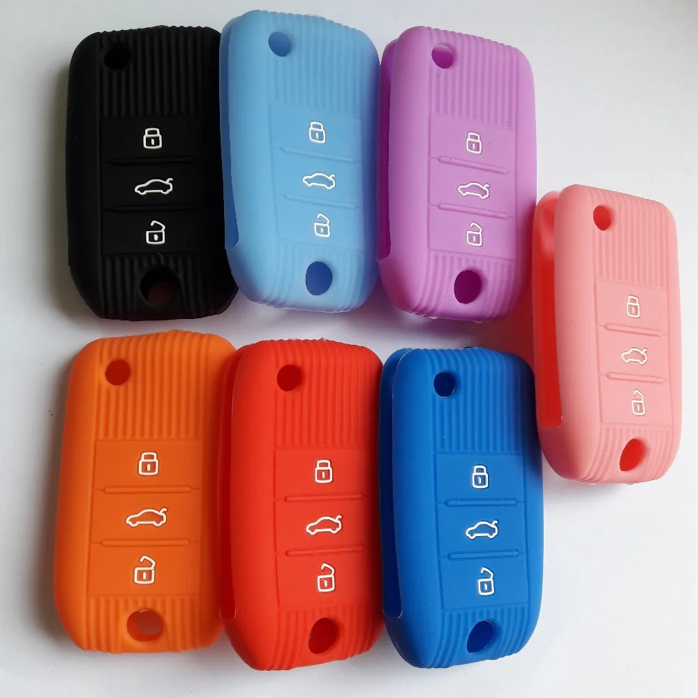 Складной чехол-книжка для автомобильного ключа силиконовый чехол