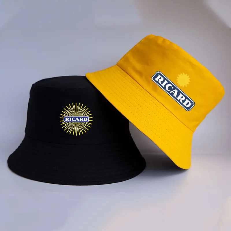 

Winter Cotton Ricard Reversible Bucket Hats Men Women Outdoor Travel Sun Bob Hat Boys Girls Fisherman Caps Fishing Panama Hats