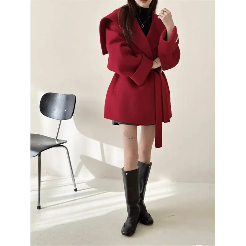 Корейский темно-синий офицерский пояс Dongdaemun рождественское красное