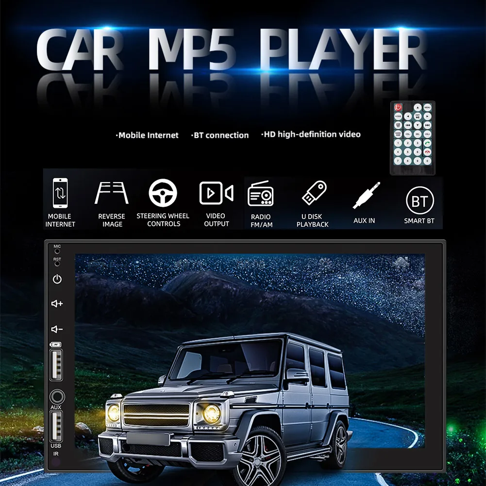 

Car Card Machine Car Stereo Radio 7 Inches HD 7764S Model AUX Function