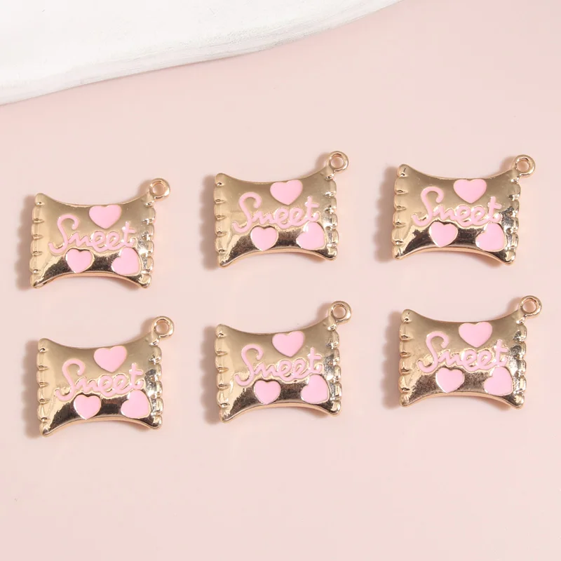 5 шт., эмалевые подвески для ожерелий, 19 х16 мм