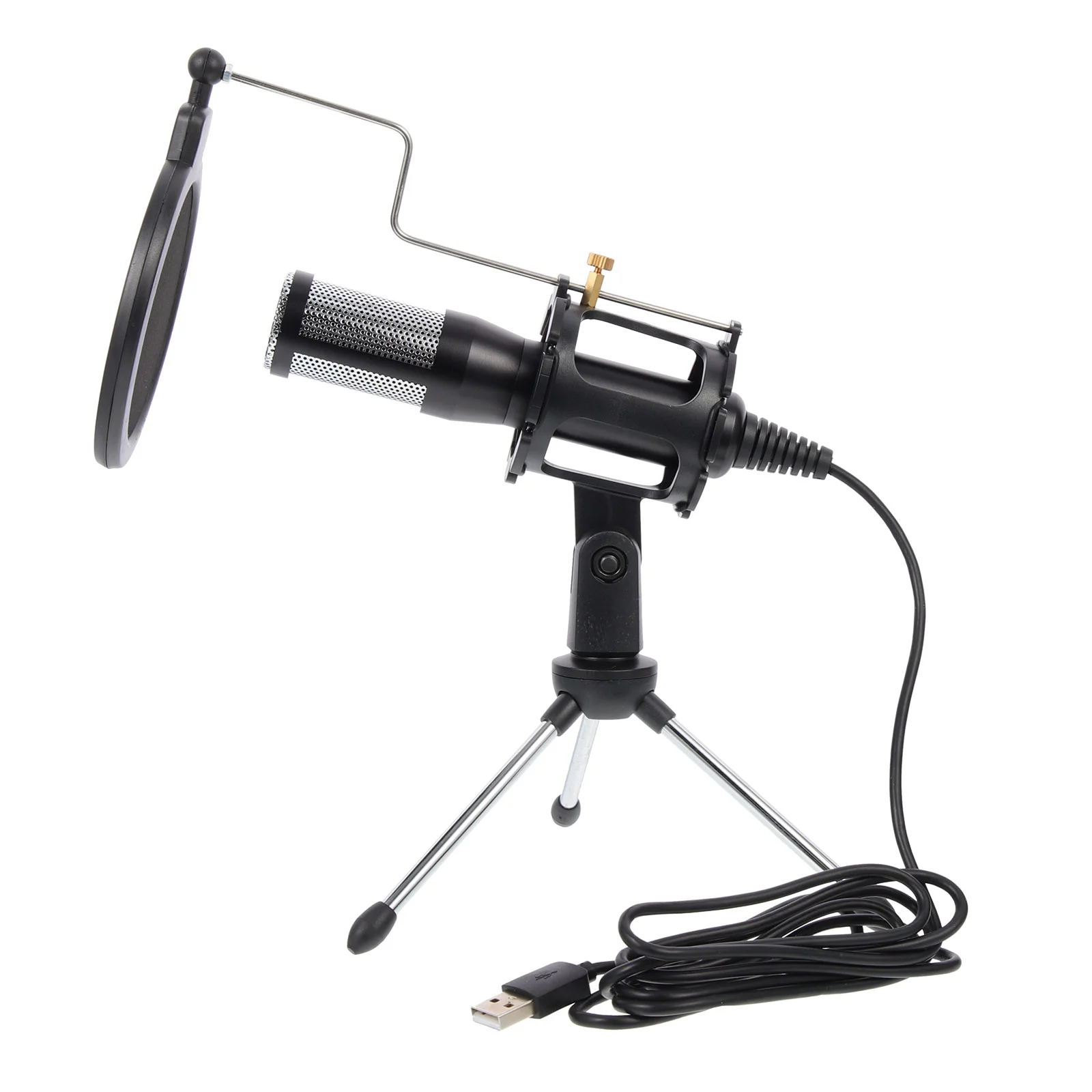 

Microphone Condenser Mic Usb Gamingnoise Reduction Home Game Set Conference Professional