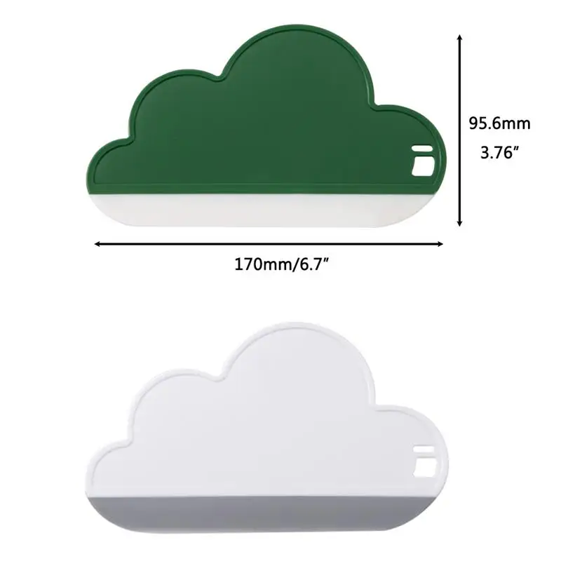 2pcs Soft Silicone Cloud Wiper Board Squeegee Glass Water Blade Scraper Household Cleaning Tools For Mirror Countertop |