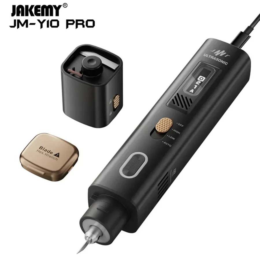 Фото Новый ультразвуковой резак JM-Y10pro 2026 года для пластика, полимерных материалов, печатных плат, углеродного волокна, DIY-гравировки, 3D-печати, 35 Вт №3