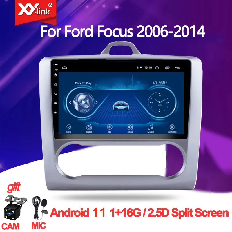 

9 дюймовый Android 11 Автомобильный Радио Видео плеер GPS для FordFocus EXI MT 2 3 Mk2 2004 -2016 мультимедийный плеер стерео AudioNo 2 Din