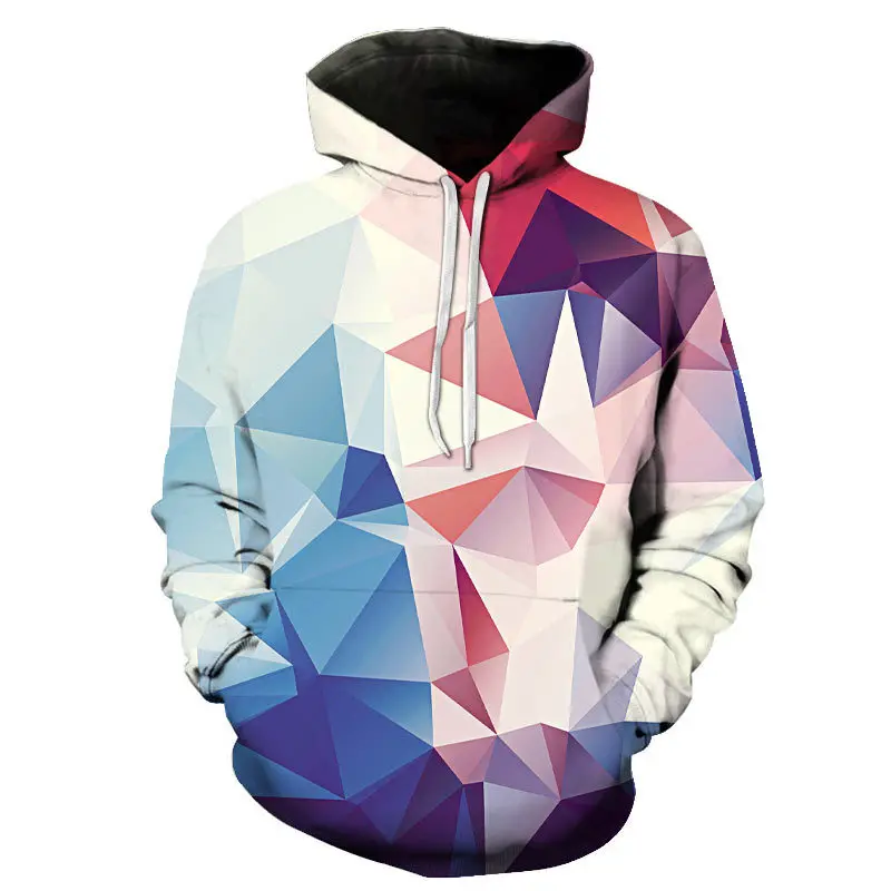 

3D Printed Graffiti Hoodie Men Hooded Casual Colorful Sweatshirt Printed Abstract Pattern Hoodie long Tops Sleeve Harajuku Hoody