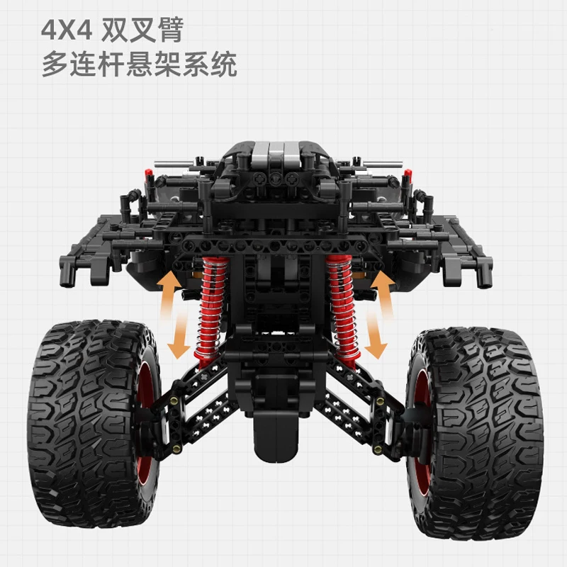 Новинка 2024 конструктор MOC technrc 1:6 багги для скалолазания внедорожника Сборная