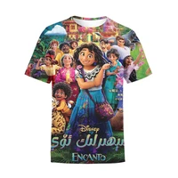 disney summer new encanto t shirts kids clothes mirabel cartoon t shirt children 3d digital print short sleeve t shirt anime top