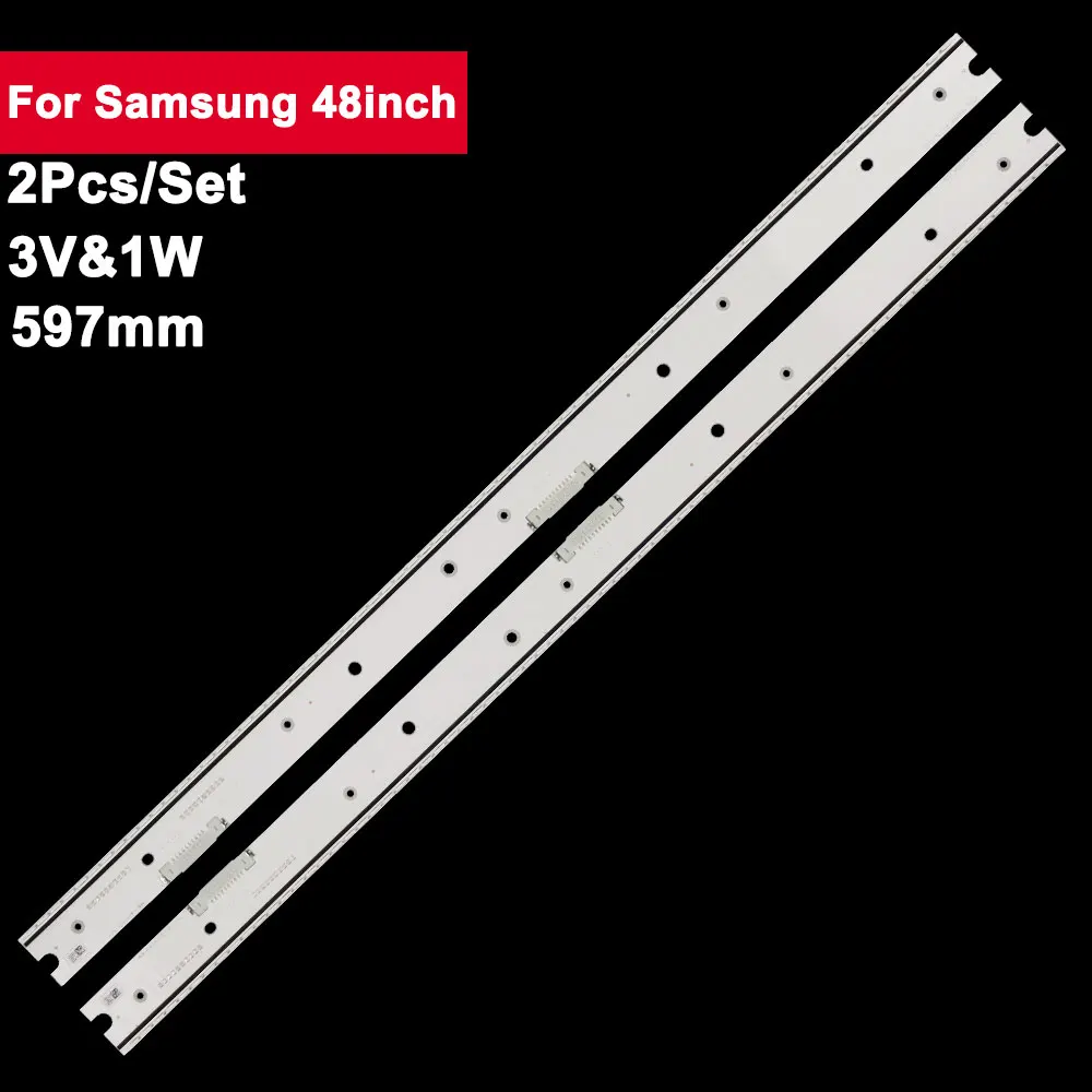 

2 шт./комплект, светодиодная подсветка 597 мм для Samsung 48 дюймов S_5N9_48_SFL_R72 L72 BN96-34773A UN48JS9000 480SMA UN65JS8500