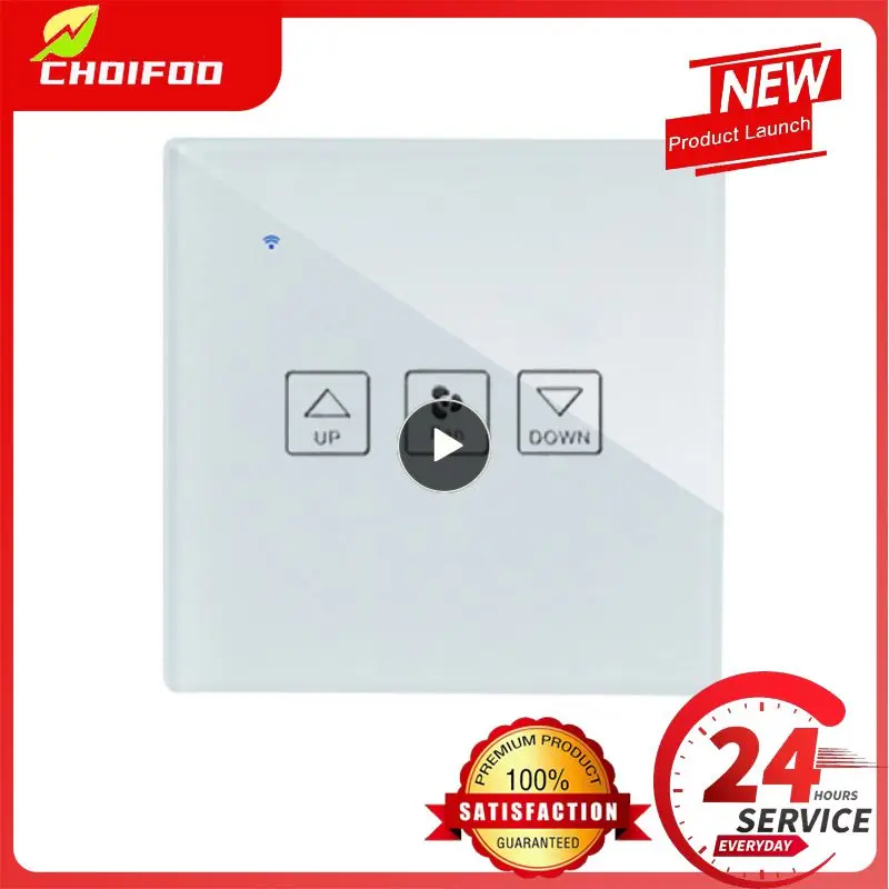 

1/2/3PCS Smart Home Poor Handwriting Zigbee3.0 Fan Switch Sensor Touch Switch Dimmer Wall Touch Switch Crystal Glass Surface
