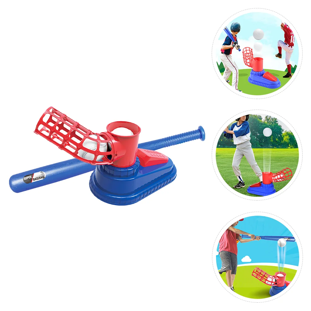 

Kids Baseball Training Plastic Baseball Automatic Baseball Launcher Baseball Bat Set Kids Baseball Trainer
