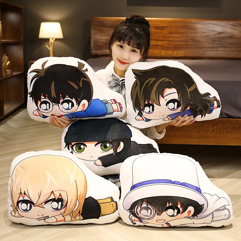 Фото Диванные подушки с мультяшным Аниме Детектив Конан подушки Конан Edogawa Kaitou Kiddo Kawaii манга периферийные куклы игрушка №5