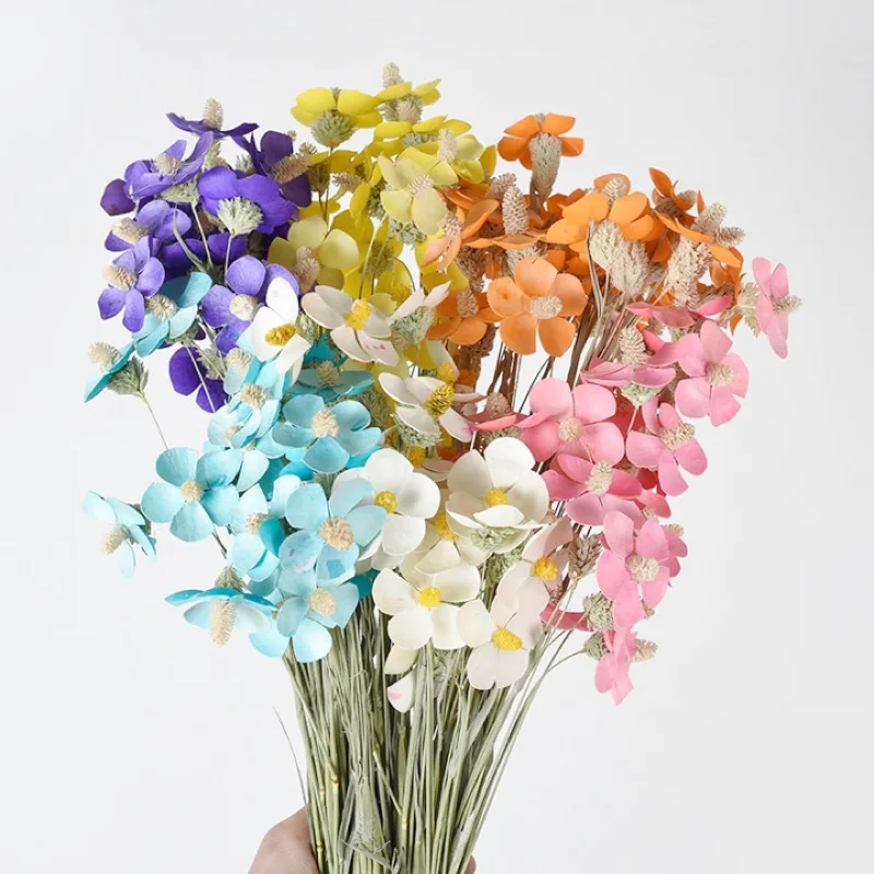

12PCS,Handmade Dried Plant Flower Natural Dried Violet Flowers Arrangement Wedding Party Home Living Room Table Decoration