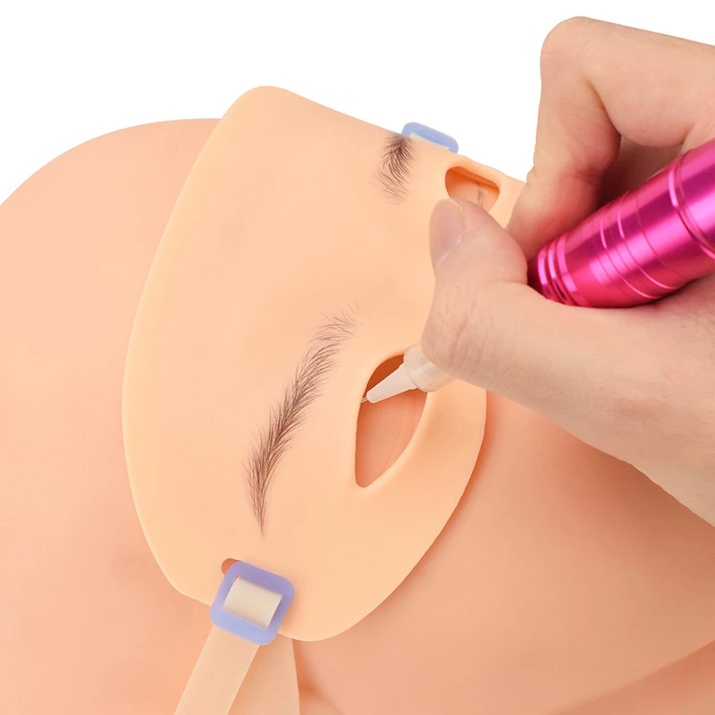 

Semi-permanent Eyebrow Tattoo Practice Skin Silicone Fake Eyebrow Skin