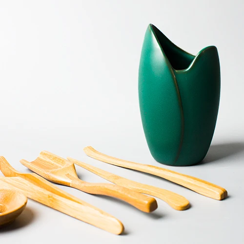 Грубая керамика ручной работы Six Gentlemen полный набор из бамбука в китайском стиле