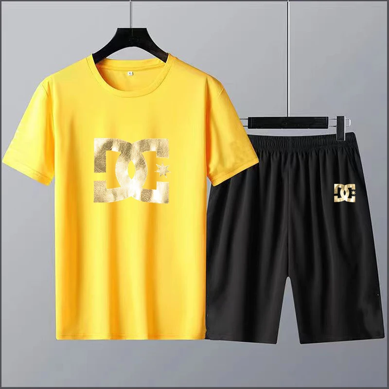 2023 Limited Men Women T Shirt Luxury Brand Trend Fashion Sports T-Shirt Set Monogram Print 100% Cotton Oversized Free Shipping