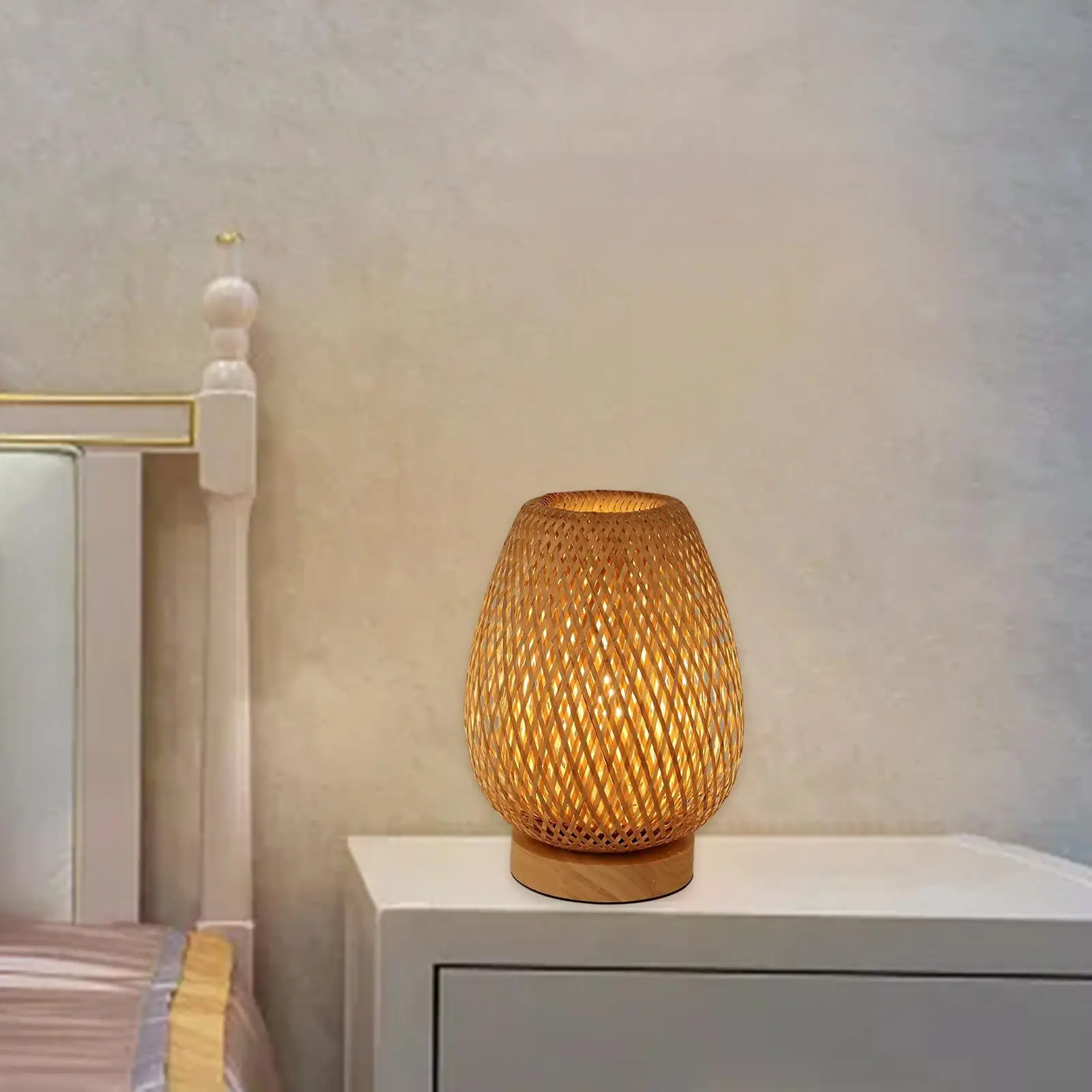 

Bamboo Lampshade Attachments Ornament Durable for Office Photography Hotel