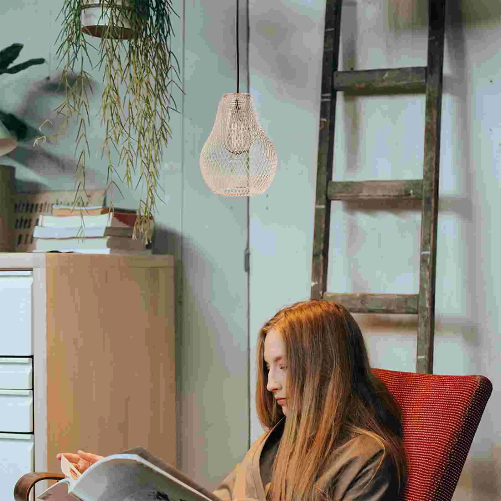 

Grapefruit Wrought Iron Lampshade Modern Replacement Hanging Shades Light Gold Pendant