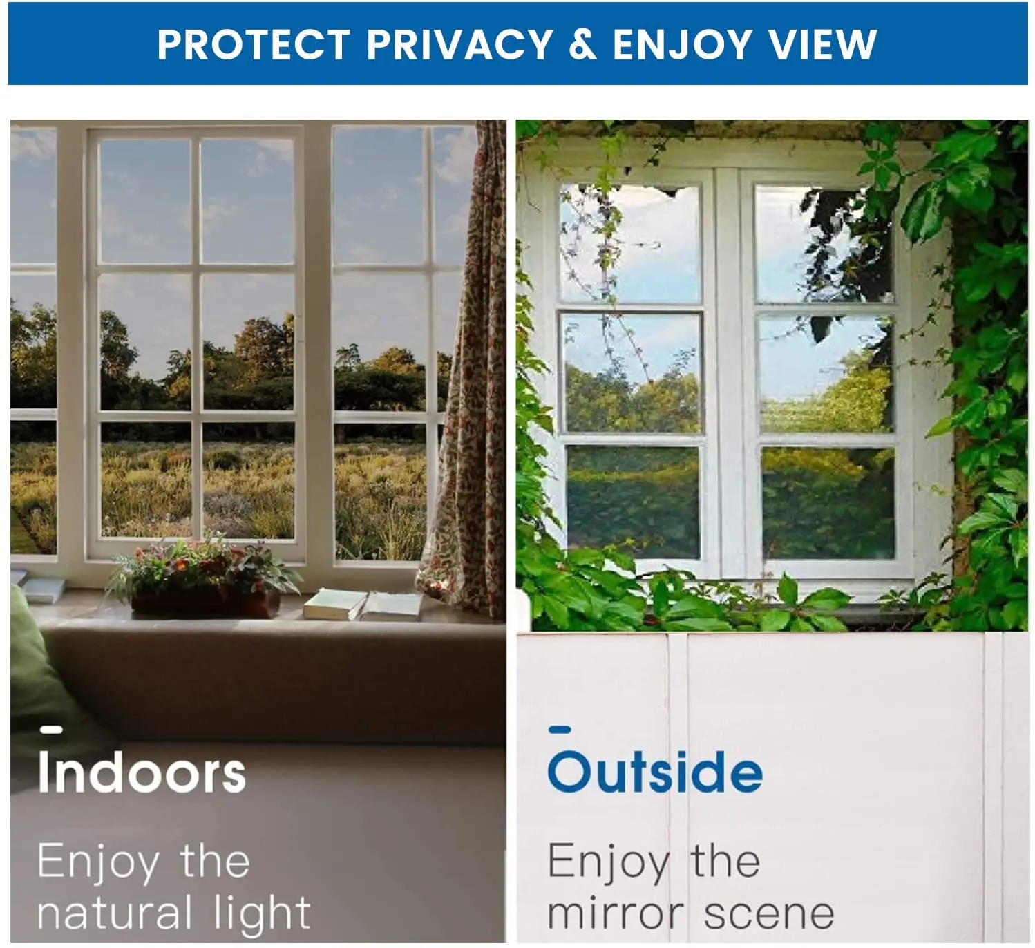 Односторонняя прозрачная стеклянная пленка для окон солнцезащитные наклейки