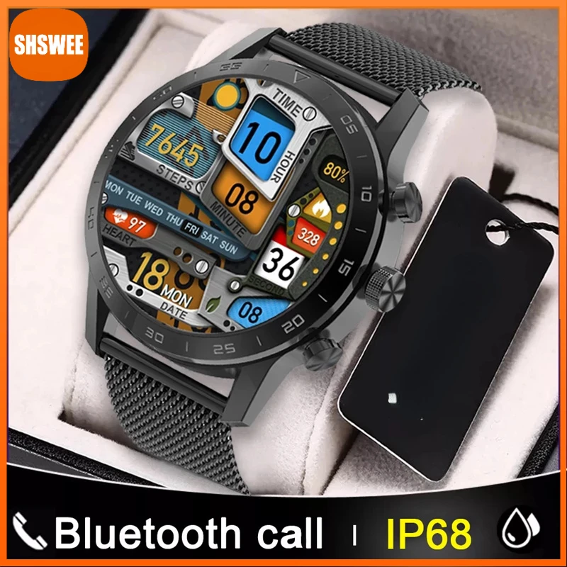 

For Xiaomi Huawei Wireless Charging Sports Smart Watch IP68 Waterproof Heart rate Smartwatch Men Watches For Android Apple