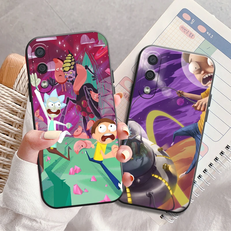 

Funny Carton Rick And Morty US Phone Case For Samsung Galaxy M11 M12 M10 M20 M22 M30 M30S M31 M31S M32 M51 M52 5G Funda Cover