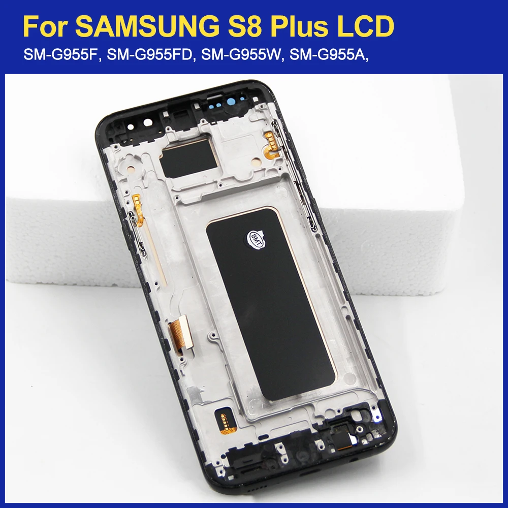 ЖК-дисплей 100% дюйма для Samsung Galaxy S8 plus с сенсорной панелью и дигитайзером экран