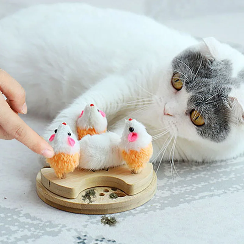 

Забавная игрушка для кошек, плюшевая мышь С Кошачьей Мятой, стимулирующие игрушки для кошек, Интерактивная Когтеточка, игрушка для котят