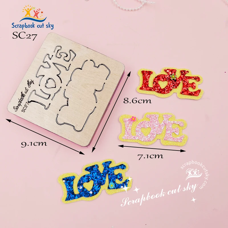 

ScrapbookCutSky-SC27 Love Wood Cutting Knife Die Is Used With The Machine