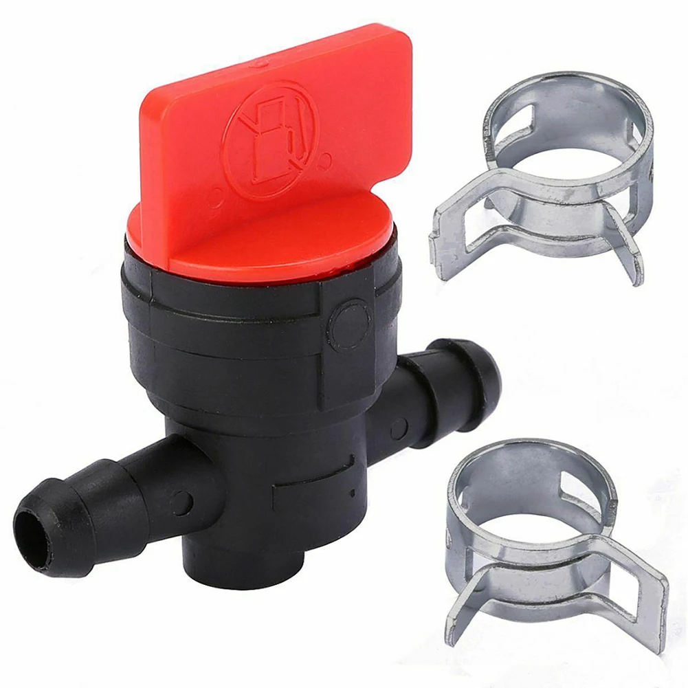 

Universal Petrol Tap + 2 Clamps Petrol Diesel For 6-8mm Ø Hose Garden Tools Fixing Lawnmower Motorbike Plastic Petcock/Fuel