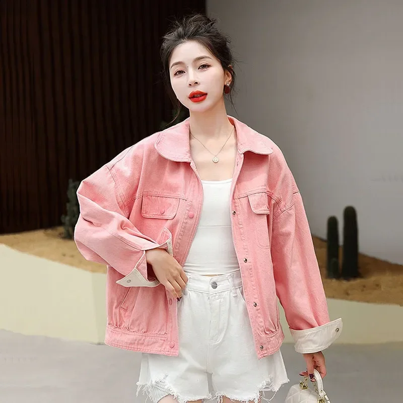 Женская джинсовая куртка Yipn.igacoyou светло-голубая