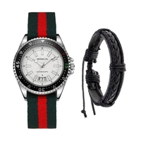luxury watch for men women couple leather bracelet nylon belt quartz wristwatch business sport luminous clocks relogio masculino