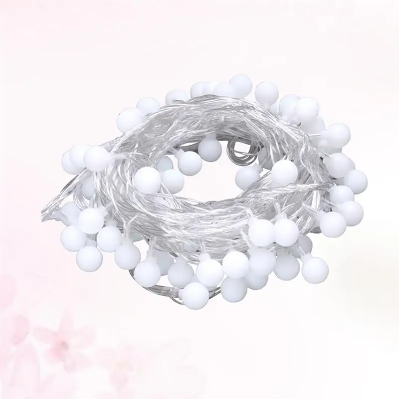 

Светодиодная гирлянда с круглыми лампочками, 10 м, светодиодная гирлянда в виде звездного шара для сада вечерние чное Рождественское украше...